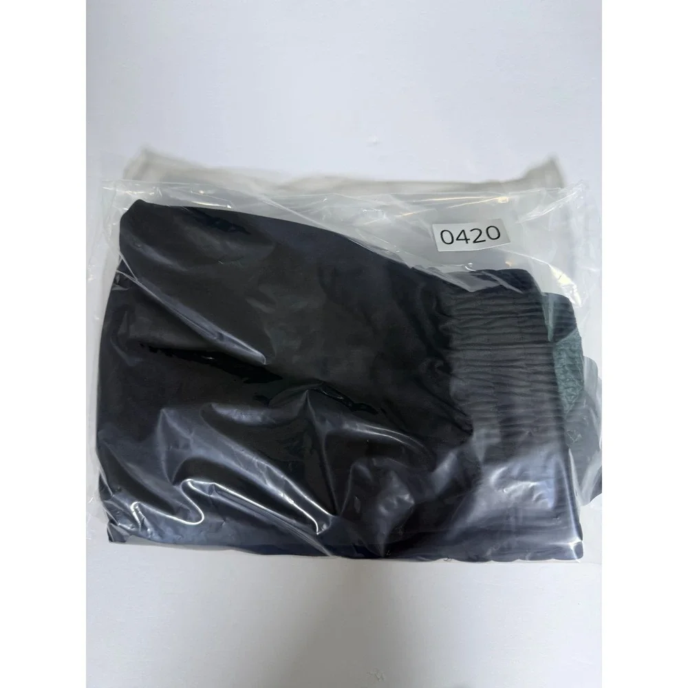 Mens 2XL Athletic Shorts Black Stretch Elastic Waist Training Running Athleisure